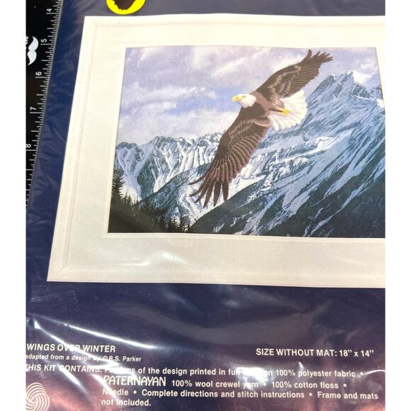 Simplicity Stitchery Eagle Crewel Kit 18" X 14" Polyester & Cotton - Picture 3 of 4
